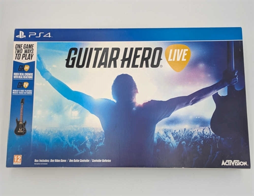 Playstation 4 Guitar Hero Controller - Guitar Hero Live - I æske - PS4 Tilbehør (B Grade) (Genbrug)